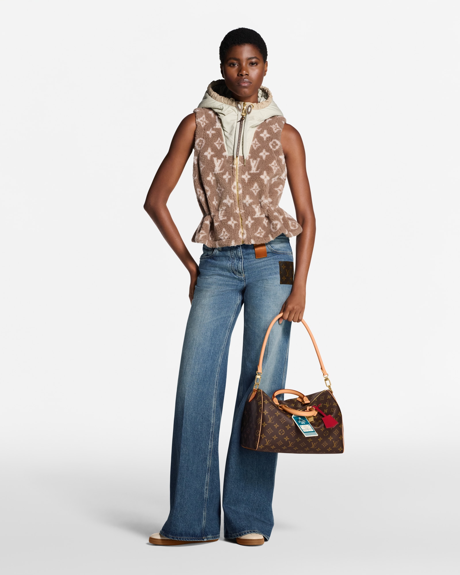 Monogram Fleece Gilet - Women - Ready-to-Wear | LOUIS VUITTON ®